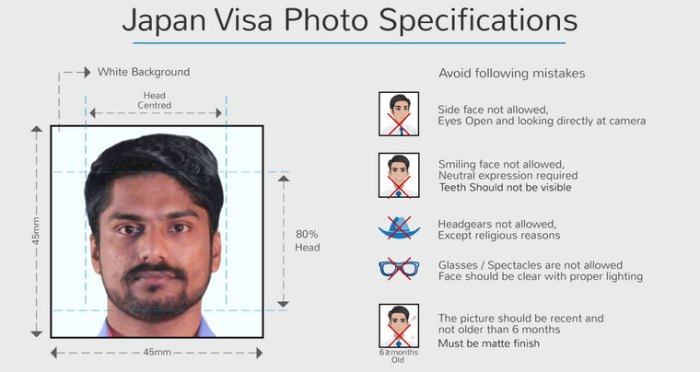 Japan visa student business size requirements work guide tourist definitive dependent btw specs